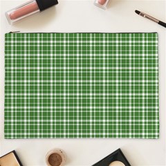 St  Patricks Day Plaid Pattern Cosmetic Bag (xxl)  by Valentinaart