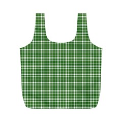 St. Patricks day plaid pattern Full Print Recycle Bags (M) 