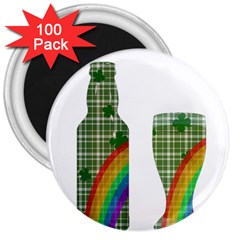 St  Patrick s Day 3  Magnets (100 Pack) by Valentinaart