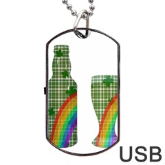 St  Patrick s Day Dog Tag Usb Flash (two Sides) by Valentinaart