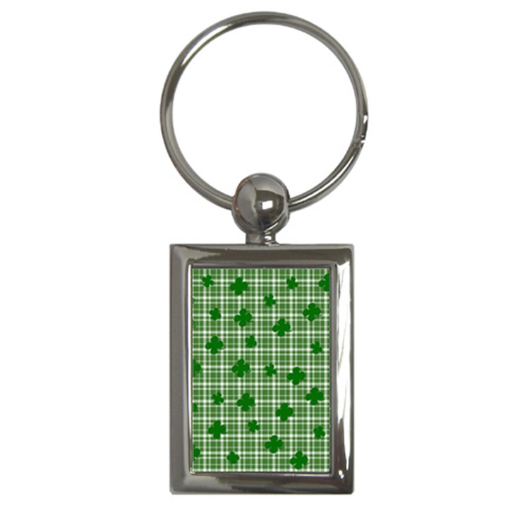 St. Patrick s day pattern Key Chains (Rectangle) 