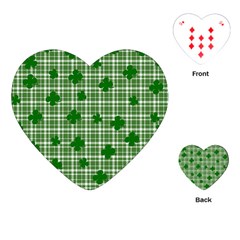 St  Patrick s Day Pattern Playing Cards (heart) 