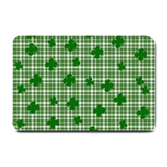 St  Patrick s Day Pattern Small Doormat  by Valentinaart