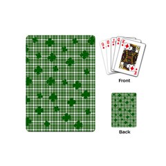 St  Patrick s Day Pattern Playing Cards (mini)  by Valentinaart