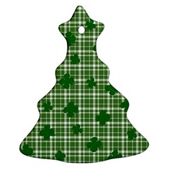 St  Patrick s Day Pattern Christmas Tree Ornament (two Sides)