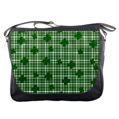 St  Patrick s Day Pattern Messenger Bags by Valentinaart