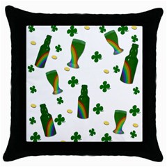 St  Patricks Day  Throw Pillow Case (black) by Valentinaart