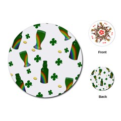 St  Patricks Day  Playing Cards (round)  by Valentinaart