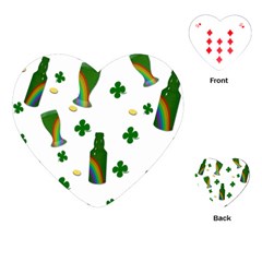 St  Patricks Day  Playing Cards (heart) 