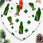 St. Patricks day  Heart Ornament (Two Sides) Front