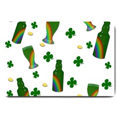 St  Patricks Day  Large Doormat  by Valentinaart