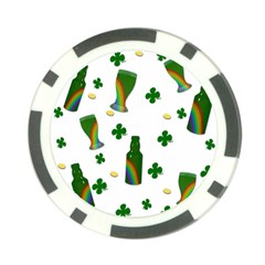 St  Patricks Day  Poker Chip Card Guard by Valentinaart