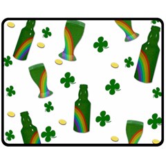 St  Patricks Day  Fleece Blanket (medium)  by Valentinaart