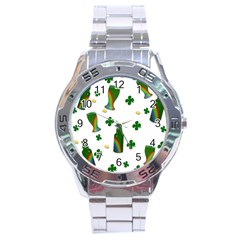 St  Patricks Day  Stainless Steel Analogue Watch