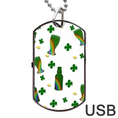 St  Patricks Day  Dog Tag Usb Flash (one Side) by Valentinaart