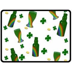 St  Patricks Day  Double Sided Fleece Blanket (large)  by Valentinaart