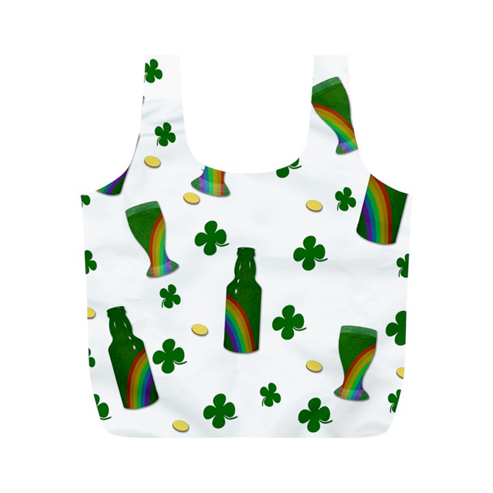 St. Patricks day  Full Print Recycle Bags (M) 