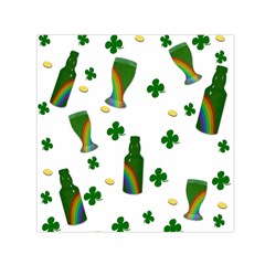 St  Patricks Day  Small Satin Scarf (square) by Valentinaart