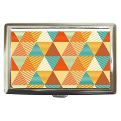 Golden Dots And Triangles Pattern Cigarette Money Cases by TastefulDesigns