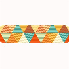 Golden Dots And Triangles Pattern Large Bar Mats