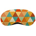 Golden dots and triangles pattern Sleeping Masks Front