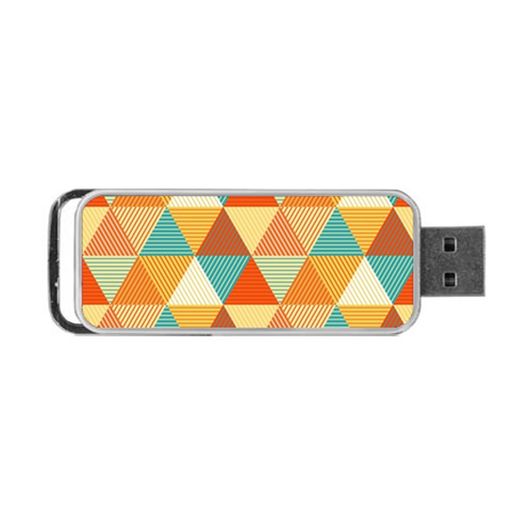 Golden dots and triangles pattern Portable USB Flash (Two Sides)