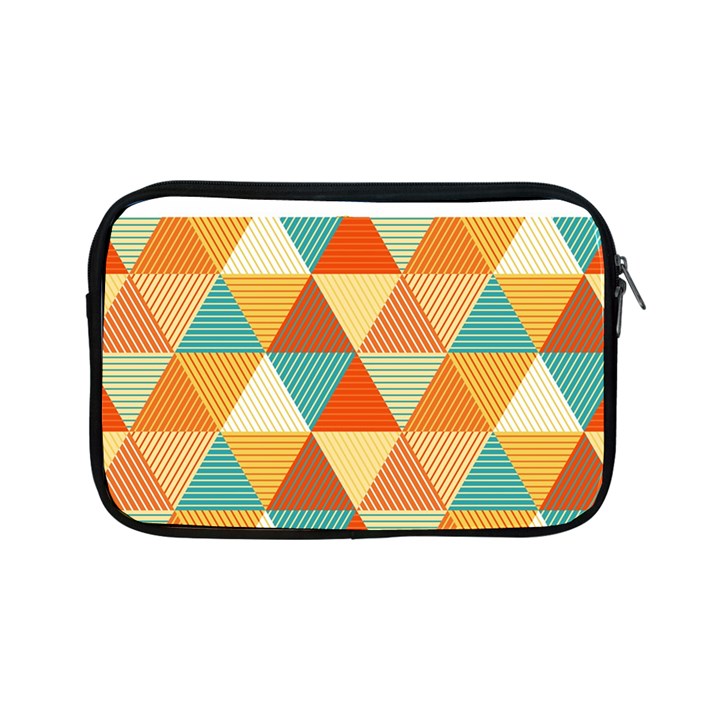 Golden dots and triangles pattern Apple iPad Mini Zipper Cases