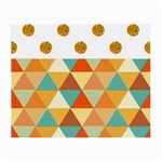 GOLDEN DOTS AND TRIANGLES PATERN Small Glasses Cloth (2-Side) Front