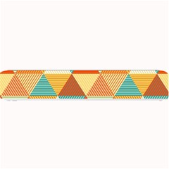 Golden Dots And Triangles Patern Small Bar Mats by TastefulDesigns