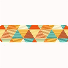 Golden Dots And Triangles Patern Large Bar Mats