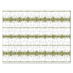 Ethnic Floral Stripes Rectangular Jigsaw Puzzl by dflcprints