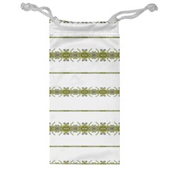 Ethnic Floral Stripes Jewelry Bag by dflcprints