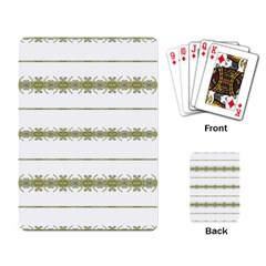 Ethnic Floral Stripes Playing Card by dflcprints