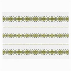 Ethnic Floral Stripes Large Glasses Cloth (2-side) by dflcprints