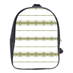 Ethnic Floral Stripes School Bags(large)  by dflcprints