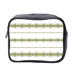 Ethnic Floral Stripes Mini Toiletries Bag 2-side by dflcprints