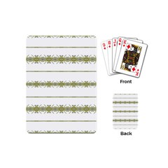 Ethnic Floral Stripes Playing Cards (mini)  by dflcprints