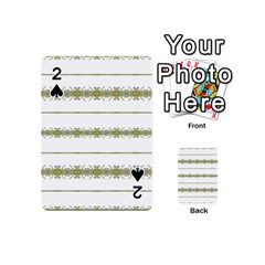 Ethnic Floral Stripes Playing Cards 54 (mini)  by dflcprints