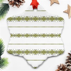 Ethnic Floral Stripes Ornament (snowflake)