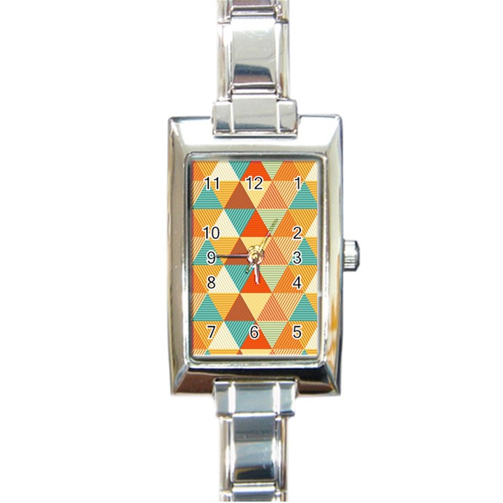 Triangles Pattern  Rectangle Italian Charm Watch