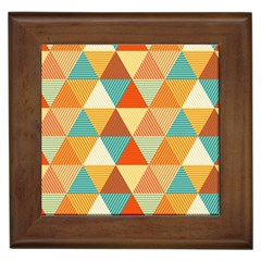 Triangles Pattern  Framed Tiles by TastefulDesigns