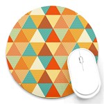 Triangles Pattern  Round Mousepads Front