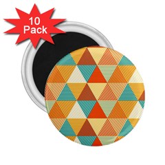 Triangles Pattern  2 25  Magnets (10 Pack)  by TastefulDesigns