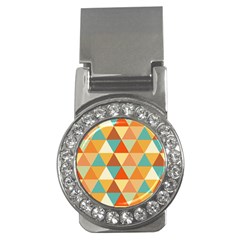 Triangles Pattern  Money Clips (cz)  by TastefulDesigns