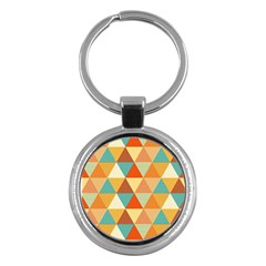 Triangles Pattern  Key Chains (round)  by TastefulDesigns