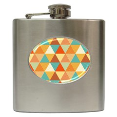 Triangles Pattern  Hip Flask (6 Oz) by TastefulDesigns