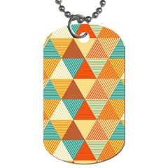 Triangles Pattern  Dog Tag (two Sides)