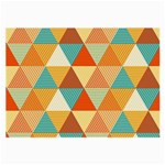 Triangles Pattern  Large Glasses Cloth Front