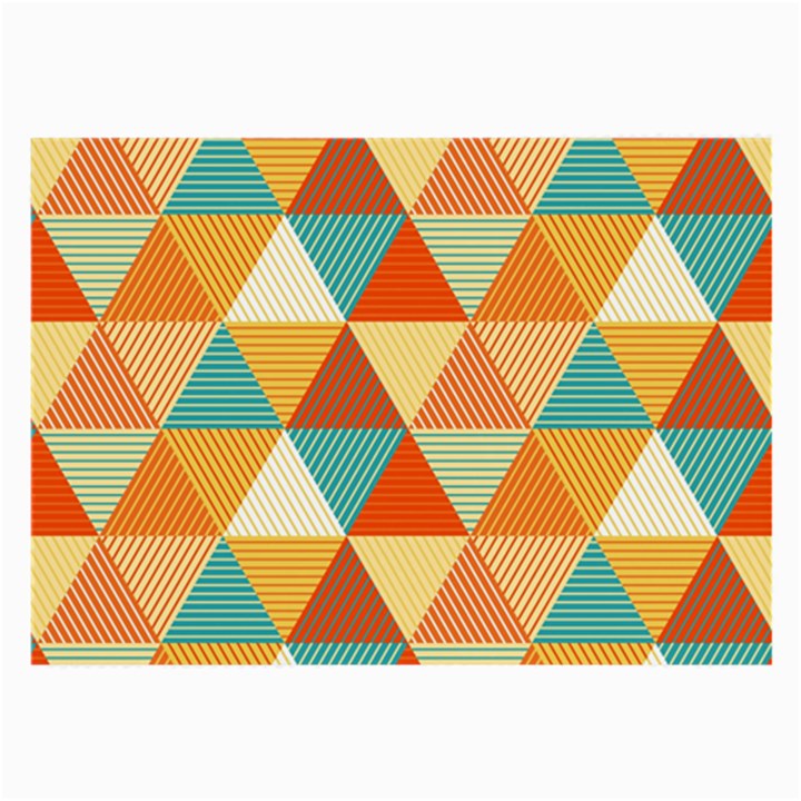 Triangles Pattern  Large Glasses Cloth