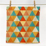 Triangles Pattern  Face Towel Front